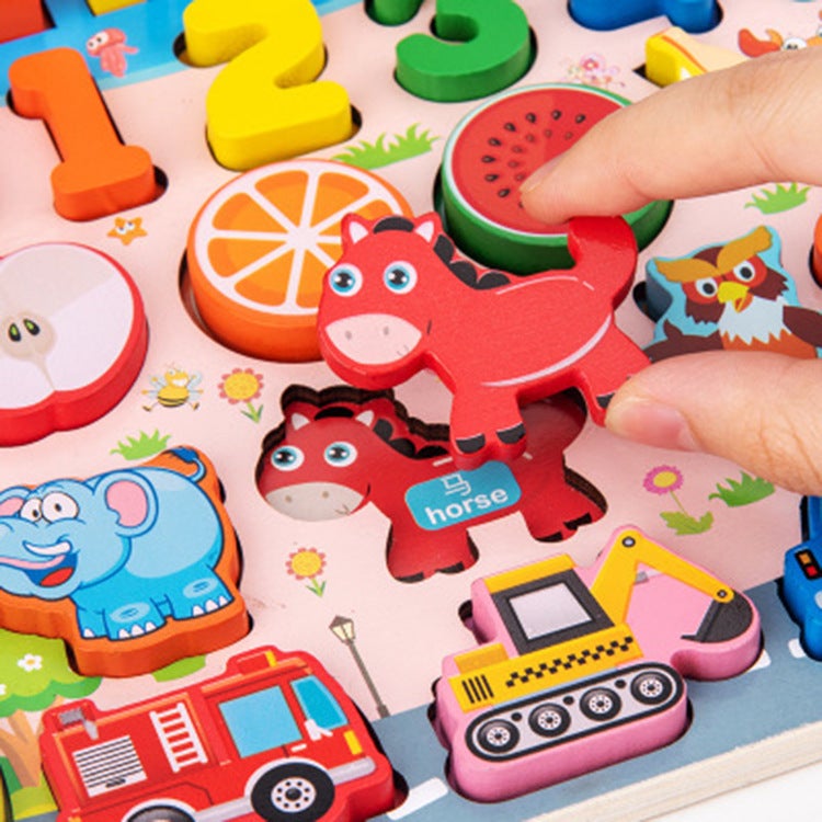 Children'S Early Education Multifunctional Logarithmic Board Fruit Digital Building Blocks Early Education Educational Montessori Puzzle Baby Brain Toys - Image 3